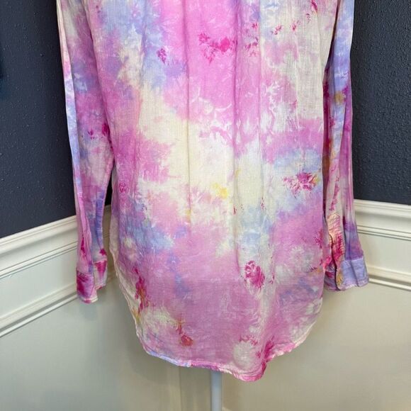 Anthropologie Pilcro The Cate Classic Tie-Dye Buttondown - Picture 9 of 10
